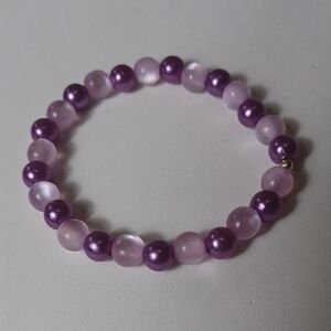 Elegant Purple Beaded Bracelet
